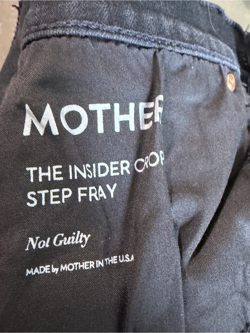 Mother The Insider Crop Step Fray Jeans in Not Guilty Size 29 - Picture 10 of 13